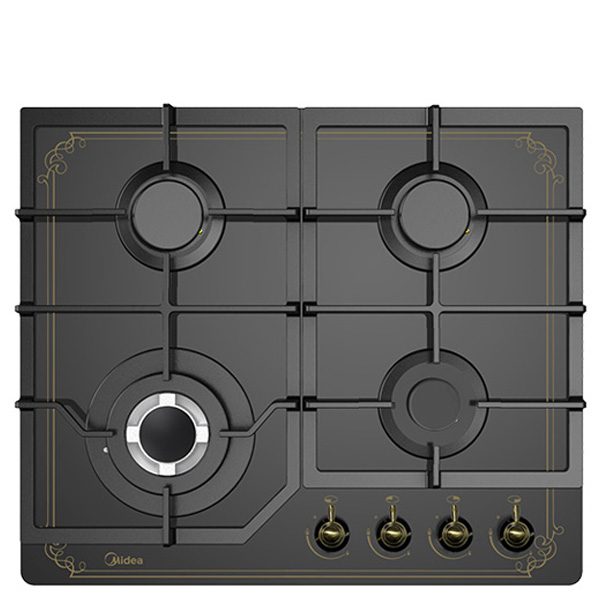 כיריים גז MIDEA עם 4 להבות כולל מבער טורבו 3600W - דגם 60GJ084 6735