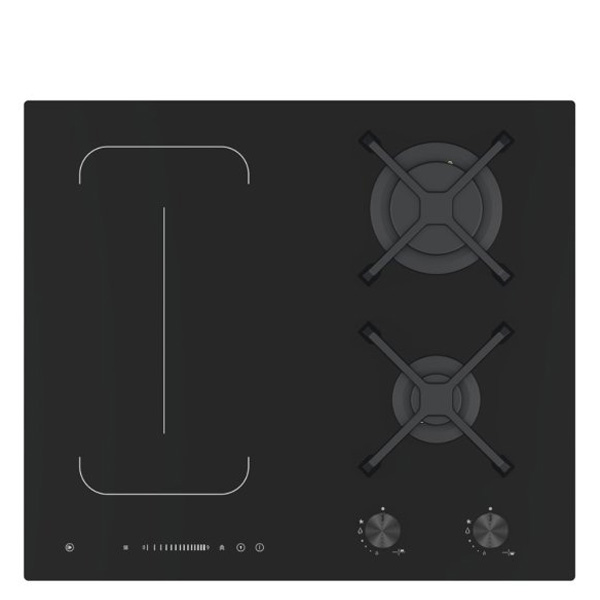 כיריים גז NORMANDE ND-6062 עם שילוב אינדוקציה וטיימר דיגיטלי