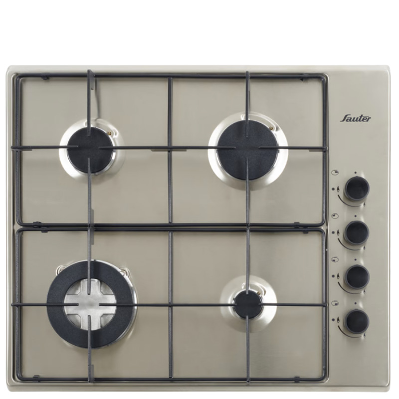 כיריים גז נירוסטה SAUTER SHE860IX עם מבער טורבו ענק