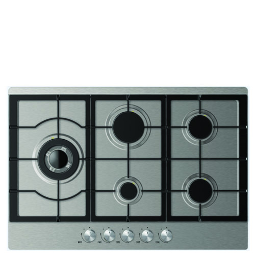 כיריים גז ⁦SAUTER SH7505IX⁩ עם 5 מבערים ומבער טורבו לווק