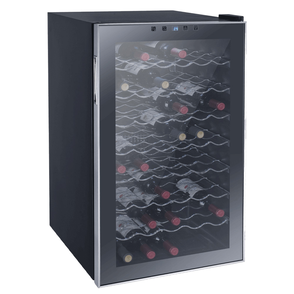 מקרר יין LANDERS JC128 עם תאורת לד ומדחס שקט, נוח ל-45 בקבוקים