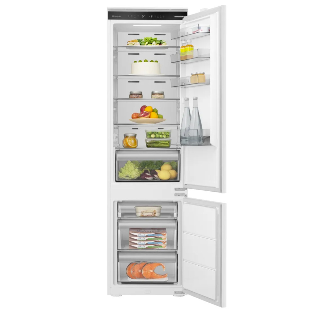 מקרר HISENSE RB3B280NEWE מקפיא תחתון, נפח 284 ליטר, טכנולוגיית Total NoFrost – תמונה 3