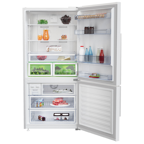 מקרר BEKO עם מקפיא תחתון, טכנולוגיית ProSmart ונפח נטו של 561 ליטר - דגם CN-160238W – תמונה 3