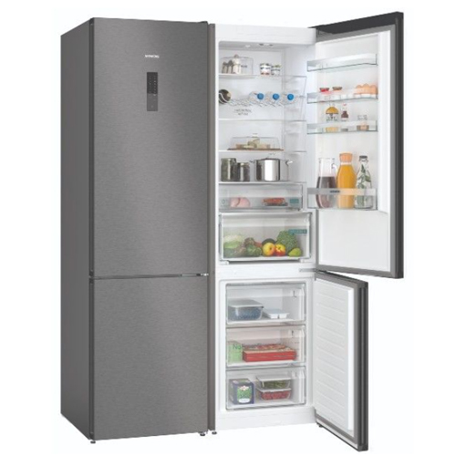 מקרר ⁦SIEMENS⁩ מקפיא תחתון, נפח 642 ליטר, צבע נירוסטה שחורה