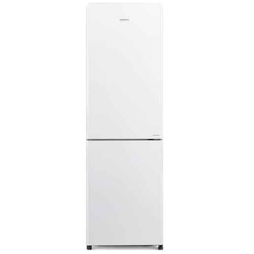 מקרר מקפיא תחתון HITACHI עם קיבולת 330 ליטר וגימור זכוכית לבנה - דגם RBG410PRS6X