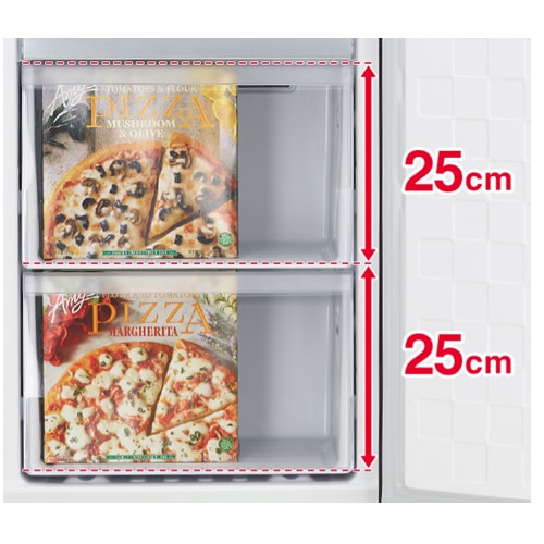 מקרר מקפיא תחתון HITACHI עם קיבולת 330 ליטר וגימור זכוכית לבנה - דגם RBG410PRS6X – תמונה 5