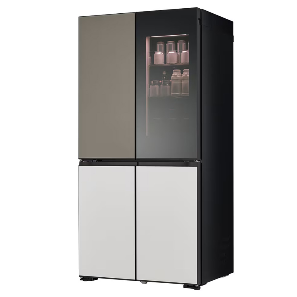 מקרר LG 4 דלתות 617 ליטר עם טכנולוגיית InstaView ומדחס Inverter Linear – תמונה 3