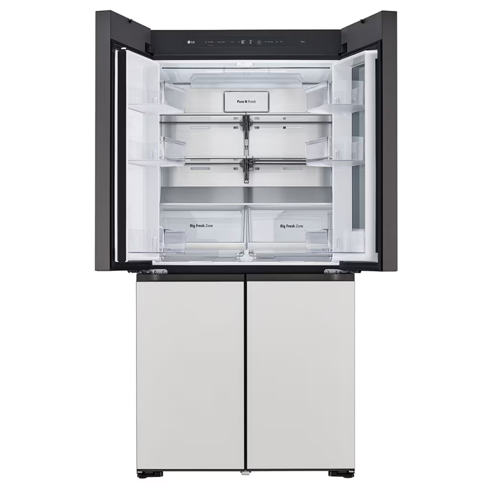 מקרר LG 4 דלתות 617 ליטר עם טכנולוגיית InstaView ומדחס Inverter Linear – תמונה 5