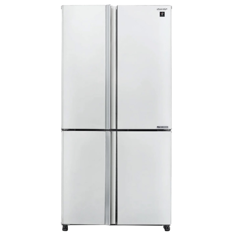 מקרר ‏4 דלתות SHARP 525 ליטר עם מדחס J-Tech Inverter דגם SJ-8570-WH