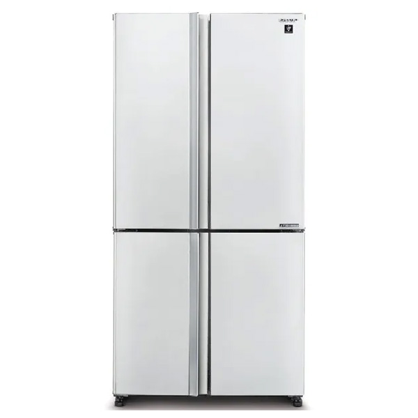 מקרר 4 דלתות Sharp SJ-9260WH עם תא קירור 611 ליטר ומקפיא תחתון