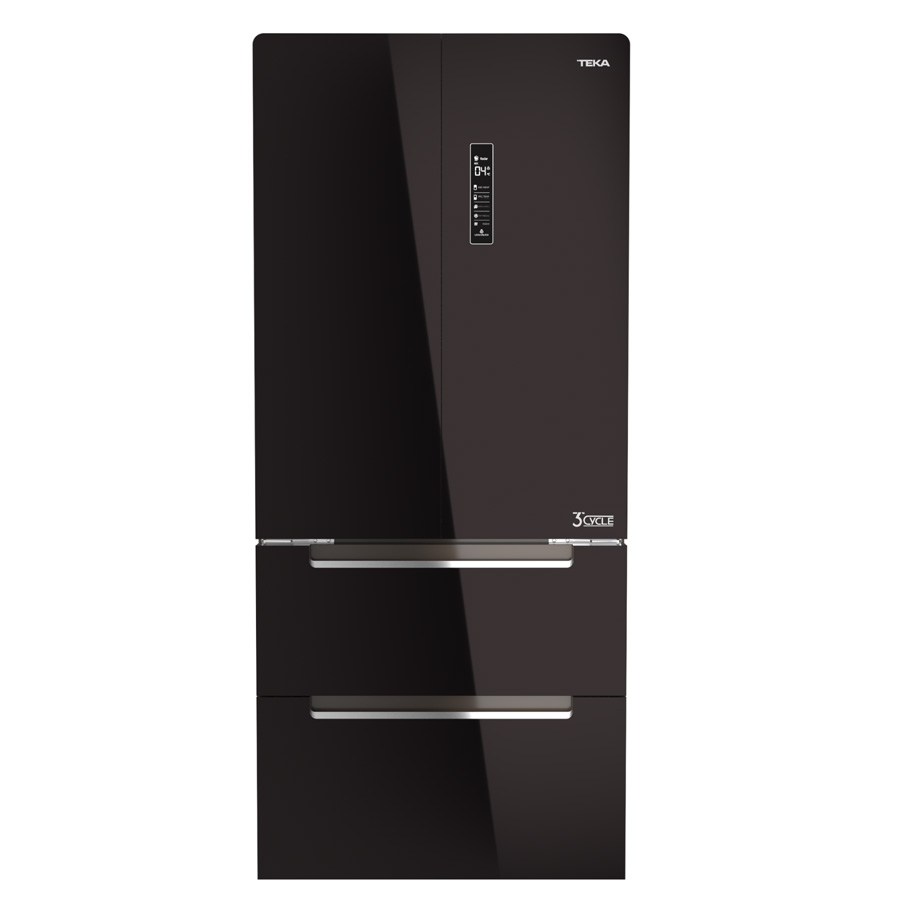 מקרר TEKA 4 דלתות, 500 ליטר, מדחס Inverter, צבע שחור, דגם RFD-77820