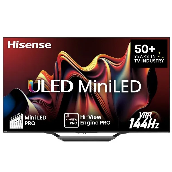 טלוויזיה חכמה HISENSE 85U72NQ 85" 4K Mini-LED, בהירות מדהימה 1500nits