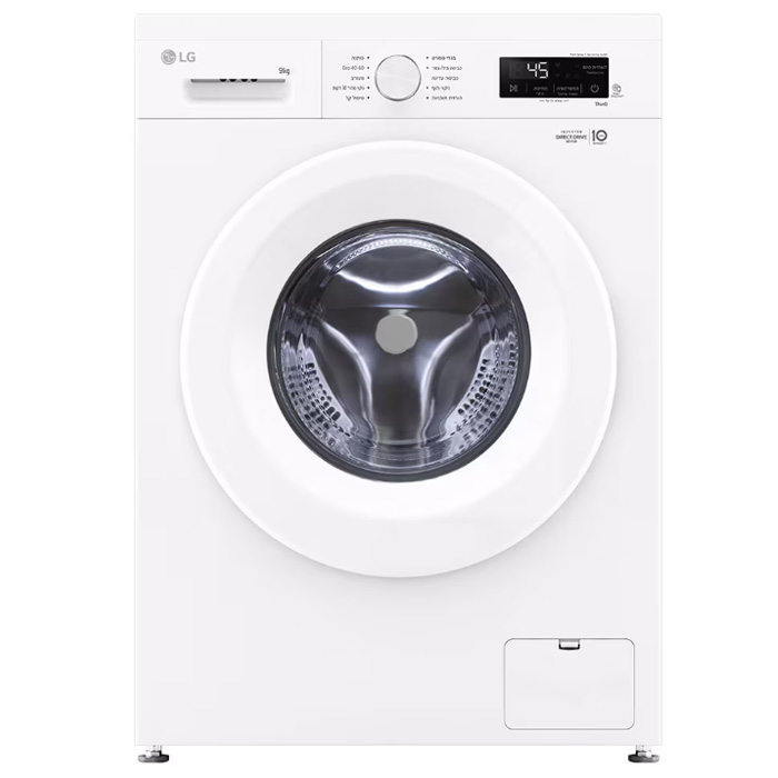 מכונת כביסה LG VB9014WH עם קיבולת של 9 ק"ג וטכנולוגיית 6 Motion DD