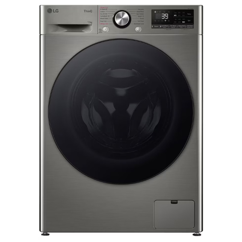 מכונת כביסה LG WF11214GBB עם קיבולת 11 ק"ג ומנגנון Turbo Wash 39