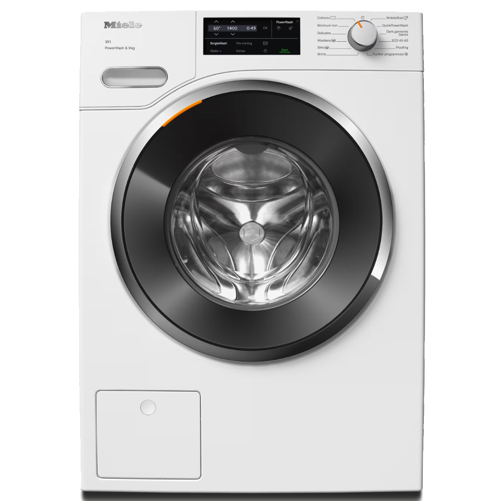 מכונת כביסה חזיתית MIELE WWG 360 WCS עם קיבולת 9 ק"ג ודירוג אנרגטי A