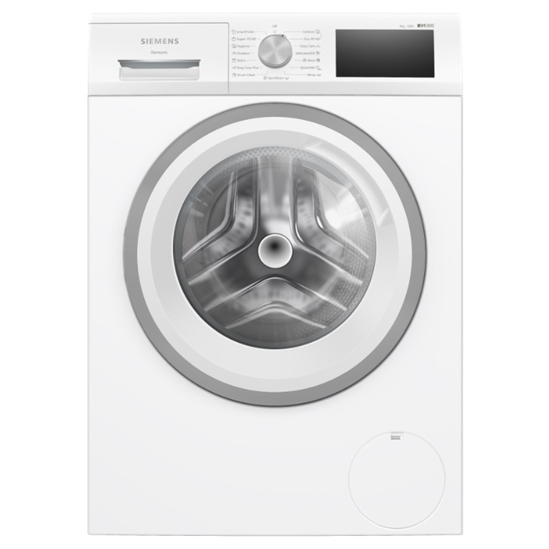מכונת כביסה Siemens iQ300 ‏9 ק"ג עם תכניות מיוחדות ולחצני טאץ'