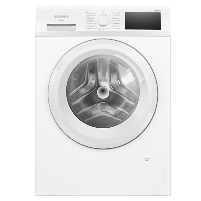 מכונת כביסה פתח חזית SIEMENS WM14N178IL עם קיבולת 8 ק"ג ומהירות סחיטה 1400 סל"ד