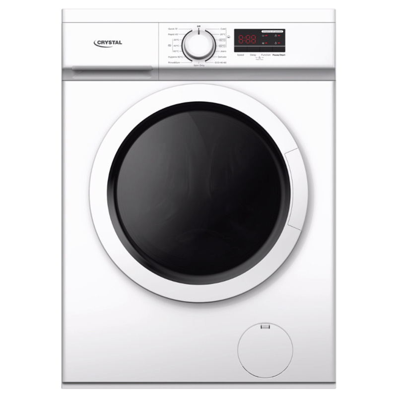 מכונת כביסה פתח חזית CRYSTAL MW1207 עם שקילה ואיזון אוטומטיים – 7 ק"ג