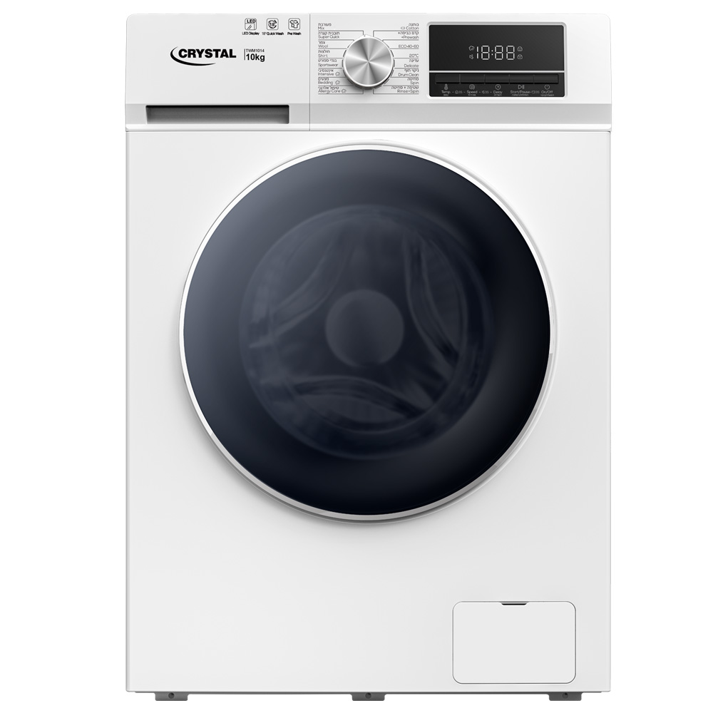 מכונת כביסה TADIRAN TWM101410 - קיבולת 10 ק"ג עם מהירות סחיטה עד 1400 סל"ד