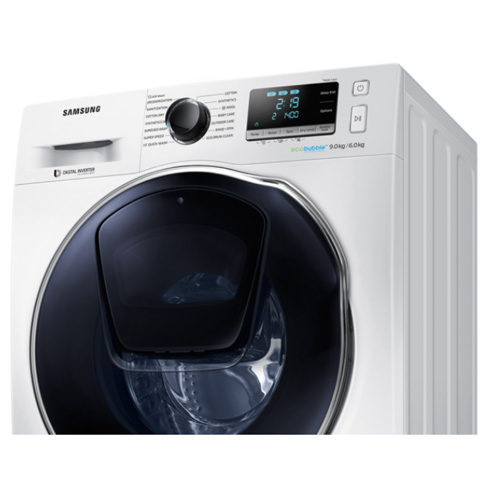 מכונת כביסה מייבש 9 ק"ג Samsung WD90T6542BE סחיטה עד 1400 סל"ד – תמונה 3