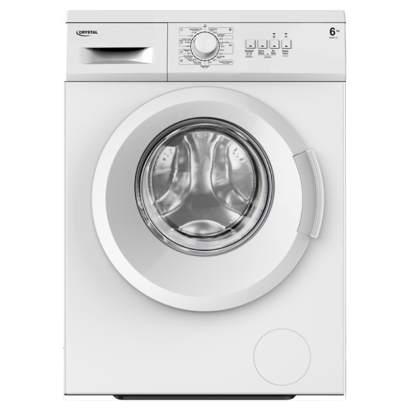 מכונת כביסה פתח חזית CRYSTAL MW6110 - חיסכון במים ואנרגיה, קיבולת 6 ק"ג.