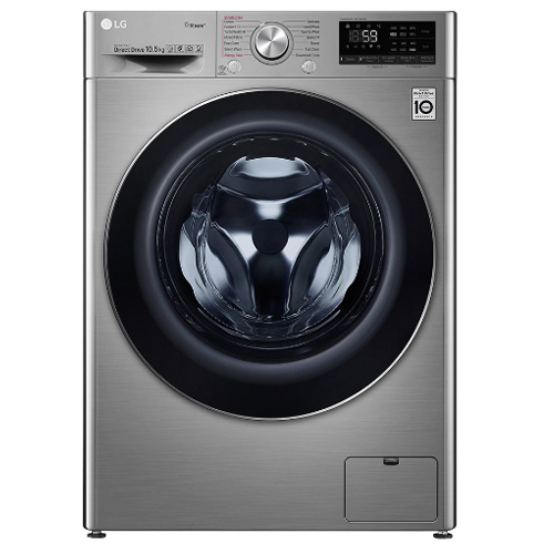 מכונת כביסה LG F-16105SE עם קיבולת מרשימה של 10.5 ק"ג ומנוע INVERTER שקט