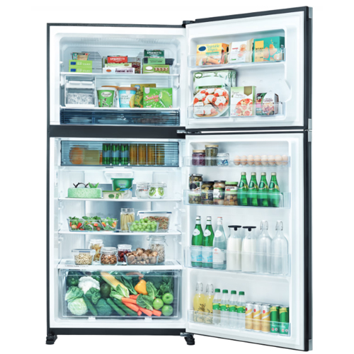 מקרר מקפיא עליון SHARP 516 ליטר SJ3650BS עם טכנולוגיית HYBRID cooling – תמונה 3