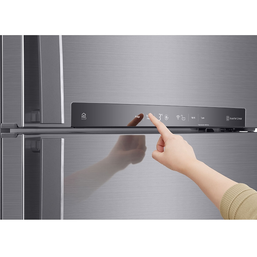 מקרר LG 515 ליטר עם תאורת LED חסכונית ומתקן קרח נשלף – תמונה 3