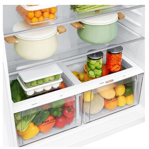 מקרר LG מקפיא עליון 596 ליטר עם טכנולוגיית מדחס Inverter מתקדם – תמונה 3