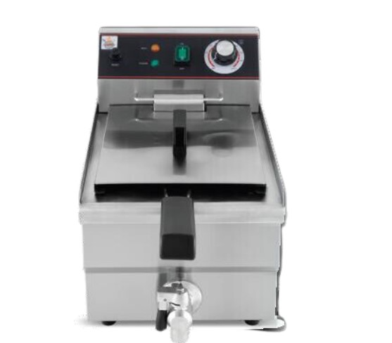 צ'יפסר נירוסטה 10 ליטר+ ברז ריקון