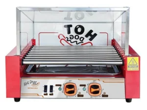 מכשיר נקניקיות מקצועי – 9 רולים עם ויטרינה ותאורה