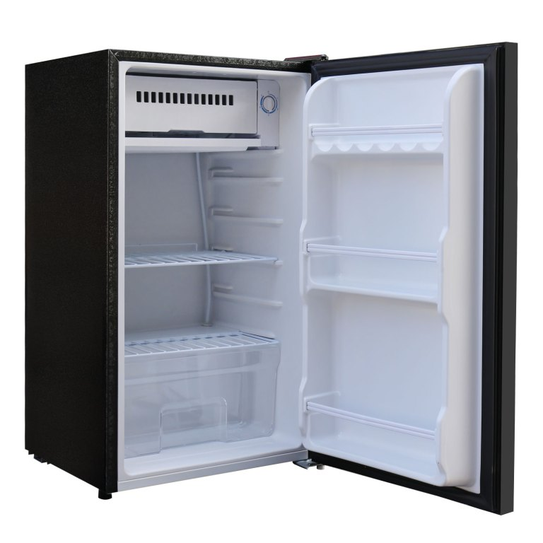 מקרר 90 ליטר שחור דלת זכוכית פירלס Peerless BC-90 BP – תמונה 3