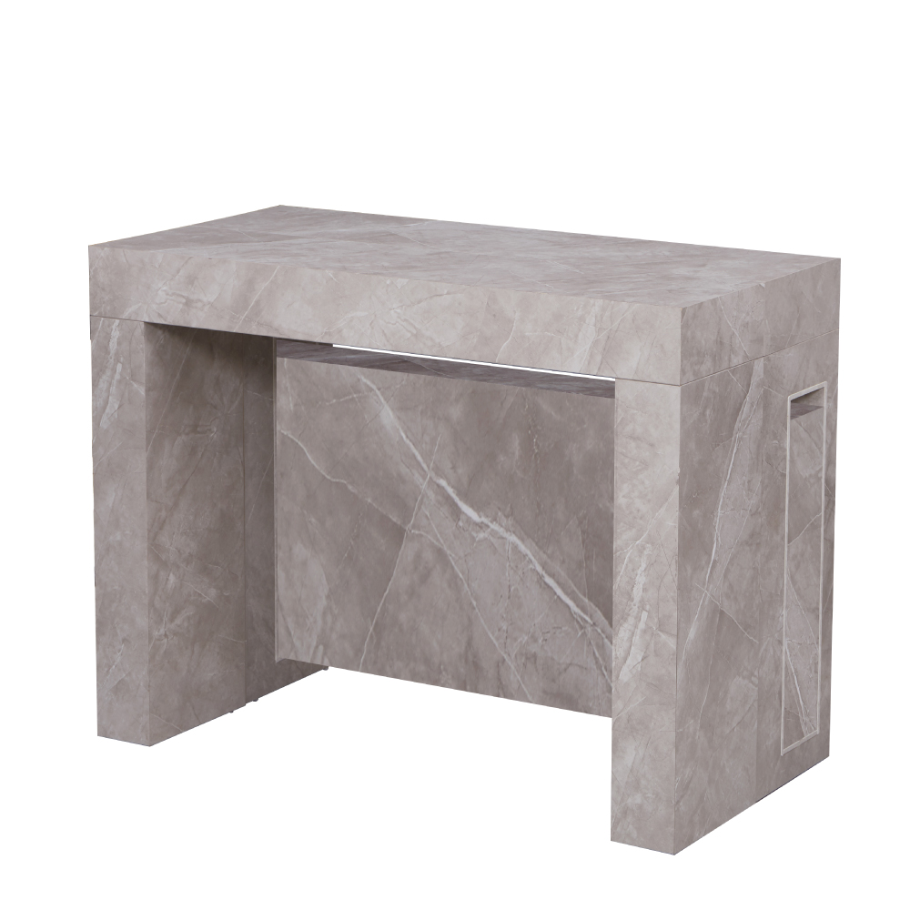 קונסולה נפתחת לפינת אוכל 3 מטר דגם הרמס בצבע אפור שיש מבית WOODY – תמונה 3