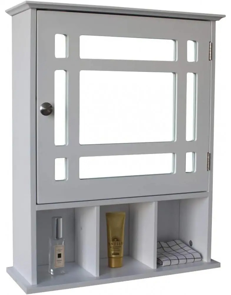 ארונית אמבטיה מעוצבת עם מראה - דגם SRG13 של WOODY – תמונה 2