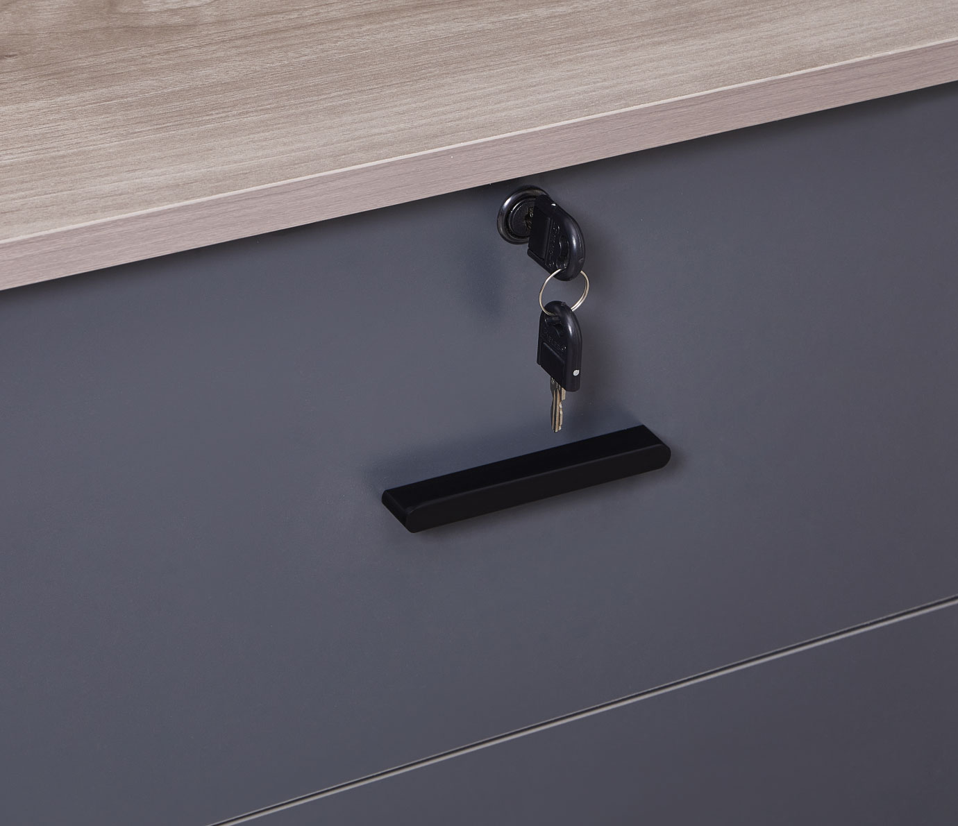 שולחן מנהלים מעוצב עם שלוחה שמאלית דגם Liam מבית WOODY – תמונה 5