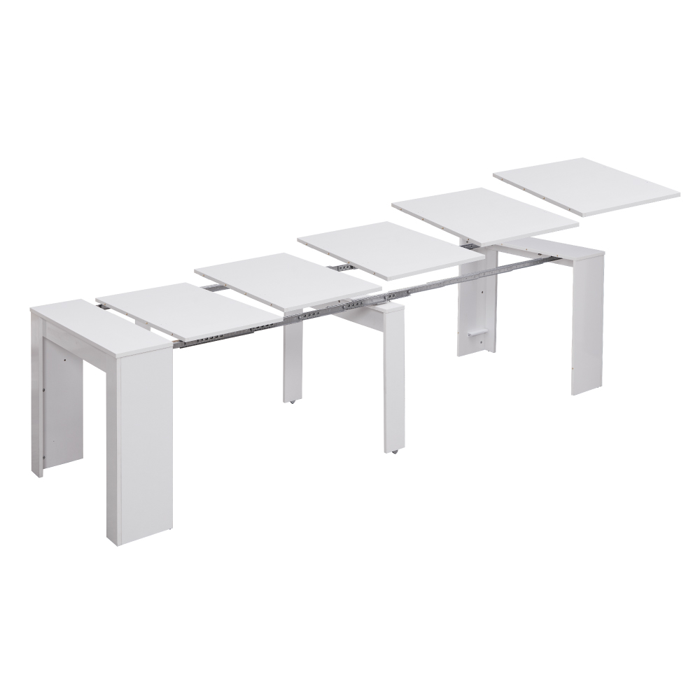 קונסולת פינת אוכל נפתחת 3 מטר דגם זאוס לבן מבית WOODY – תמונה 5