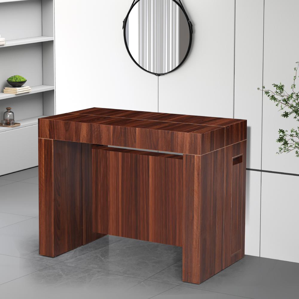 קונסולת פינת אוכל נפתחת עד 3 מטר דגם הרמס Hermes בצבע אגוז מבית WOODY