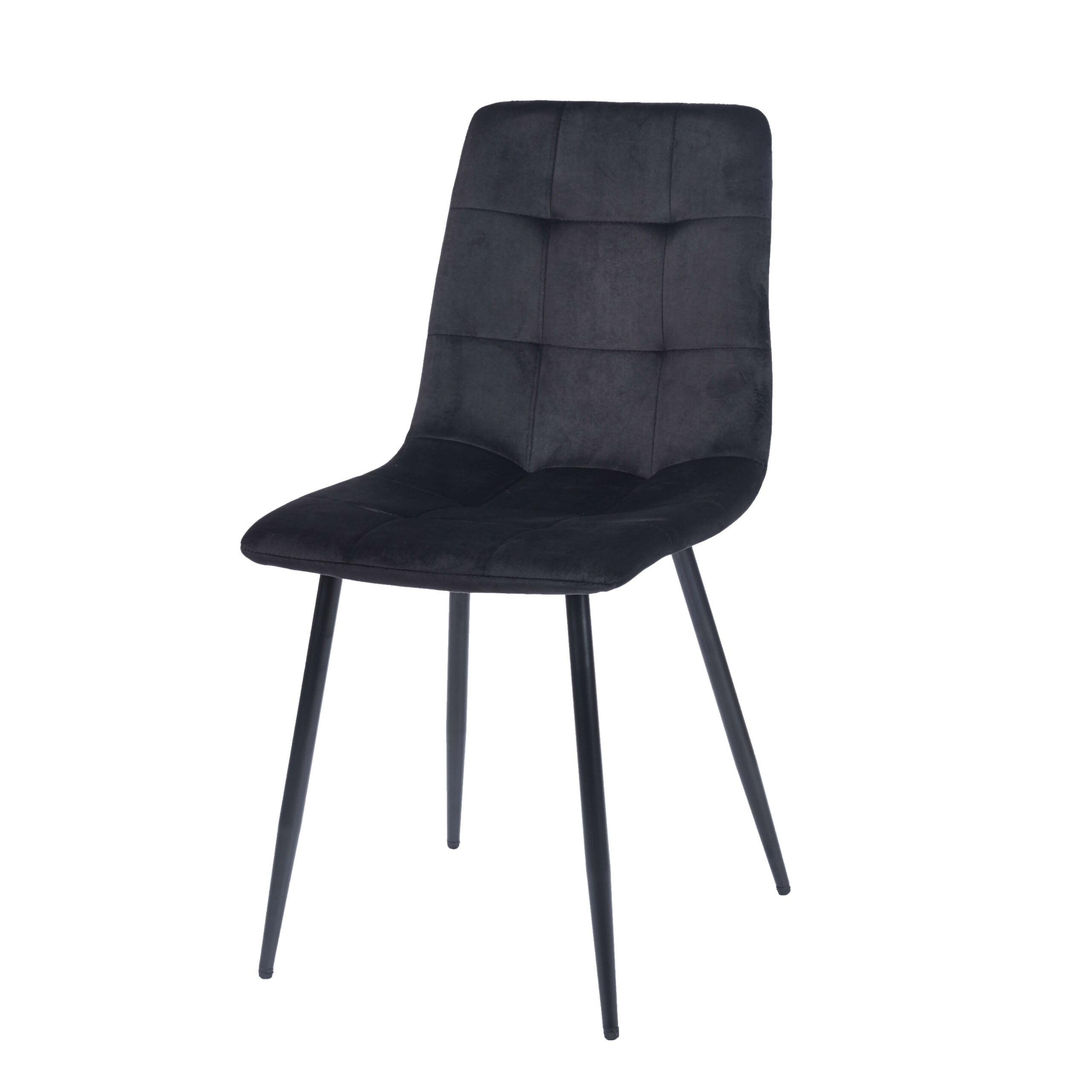 הכיסא המושלם לפינת האוכל מבד קטיפתי דגם כלנית שחור מבית WOODY