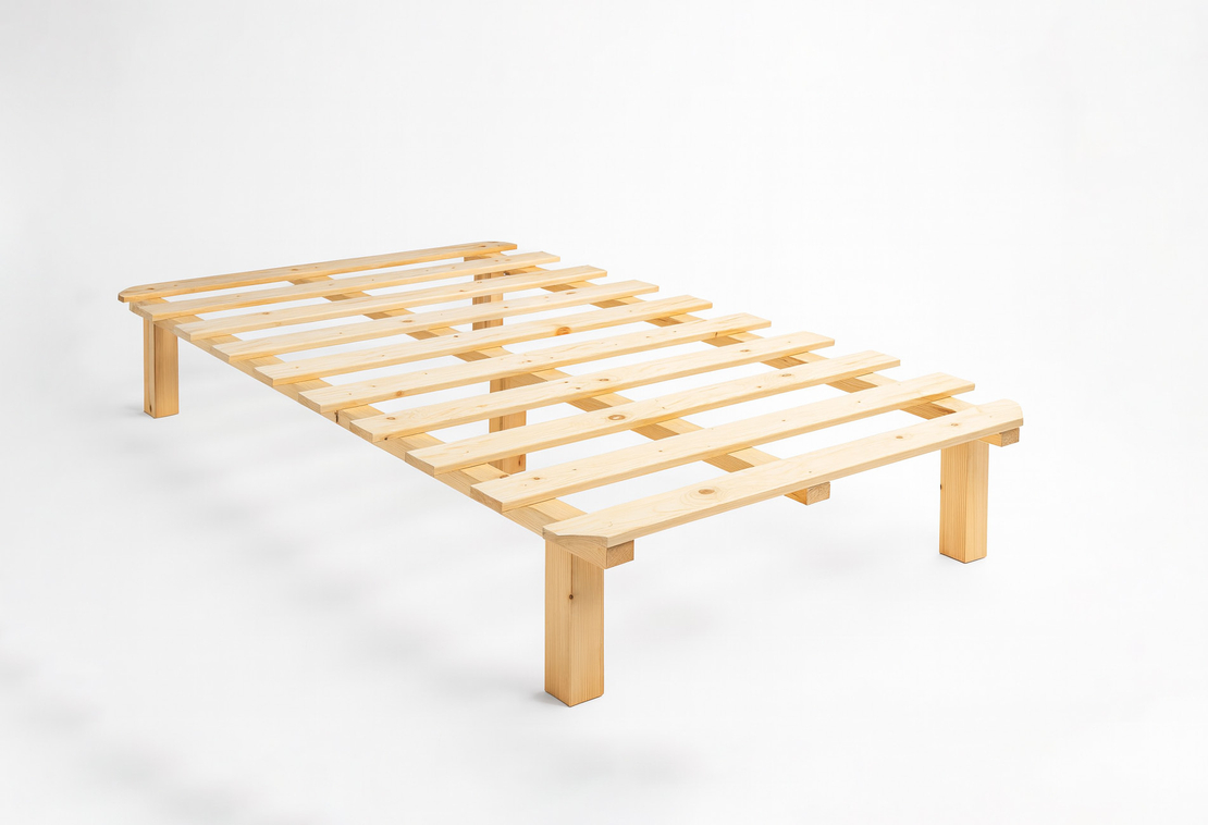 בסיס מיטה WOODY מעץ אורן מלא וחזק במיוחד