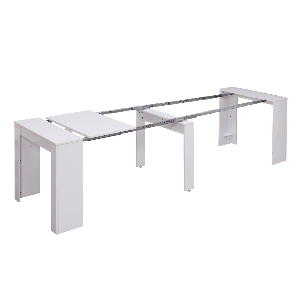 קונסולת פינת אוכל נפתחת 3 מטר דגם זאוס לבן מבית WOODY – תמונה 4