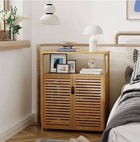 ארונית במבוק מעוצבת עם 2 דלתות מדגם 335 מבית WOODY – תמונה 4