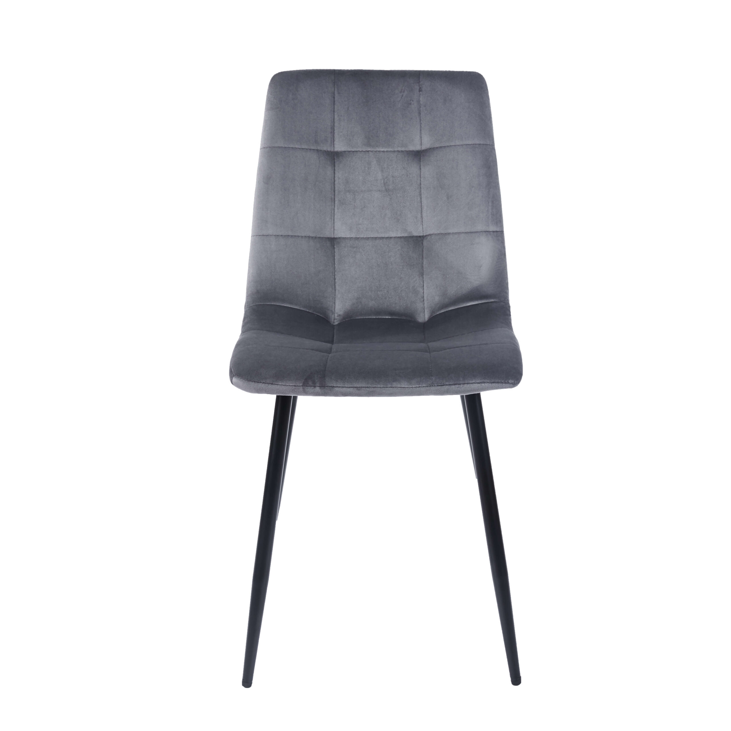 סט כסאות לפינת אוכל בד קטיפה אפור דגם כלנית היוקרתי מבית WOODY – תמונה 3