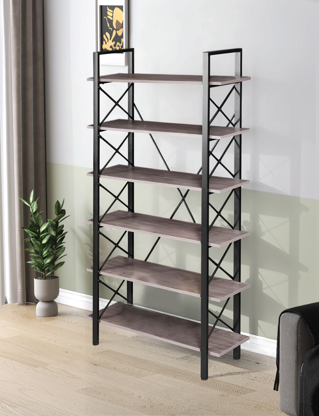 שולחן מנהלים מעוצב עם שלוחה שמאלית דגם Liam מבית WOODY – תמונה 7