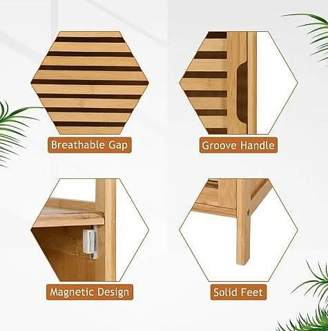 ארגונית יוקרתית מעץ במבוק - הסדרה 414 WOODY – תמונה 4