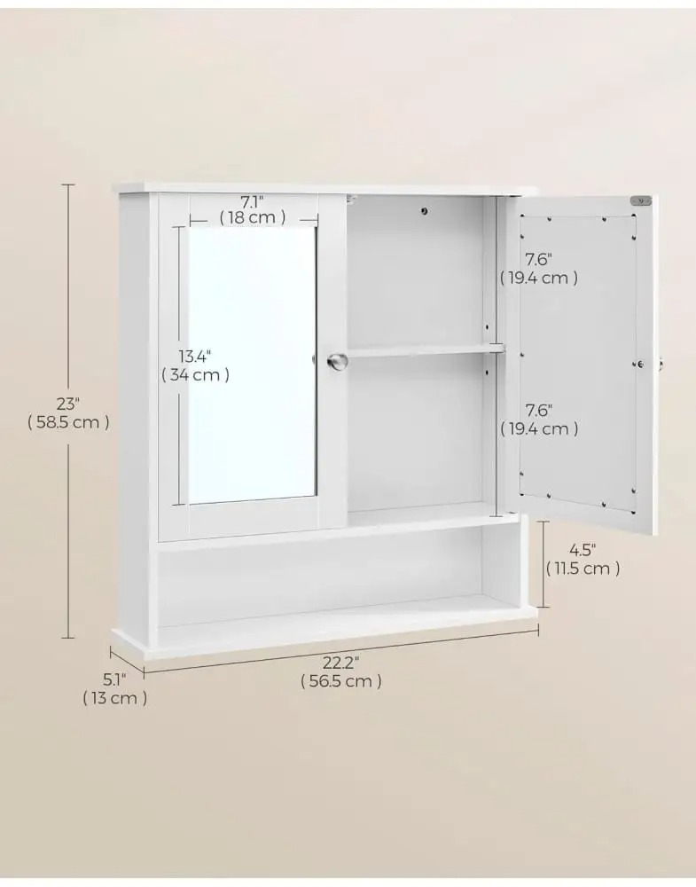 ארונית אמבטיה יוקרתית עם מראה דגם SRG11 מבית WOODY – תמונה 6