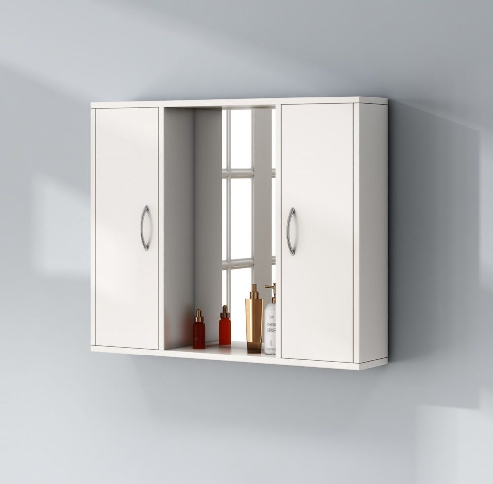 ארון אמבטיה תלוי עם מראה מעוצבת - דגם מריה WOODY