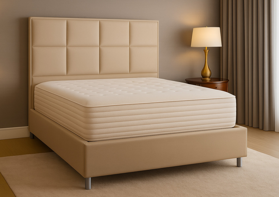 מיטת יוקרה זוגית דגם פז מקולקציית WOODY המובחרת תוצרת ישראל