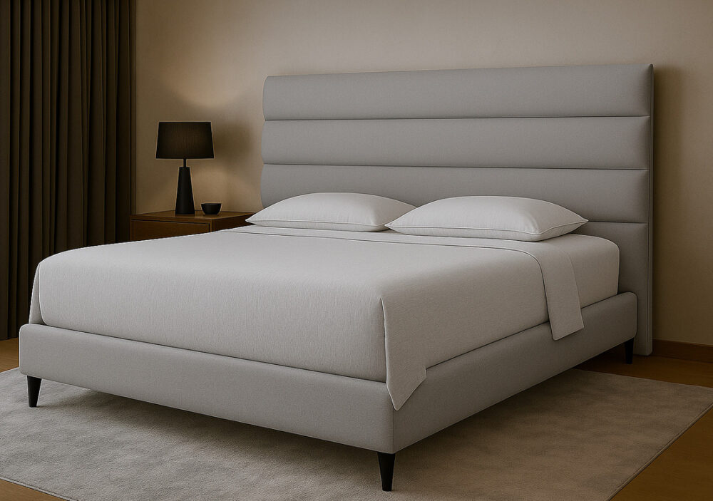 מיטת הזוגות המפוארת מקולקציית הפרימיום - דגם סוואנה תוצרת ישראל WOODY