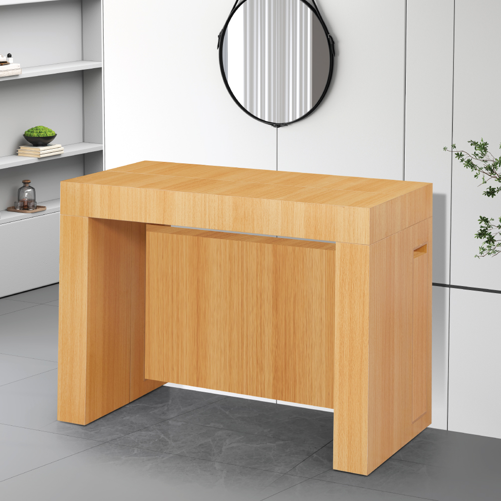 הקונסולה הנפתחת המושלמת לפינת האוכל שלך דגם Hermes בעץ טבעי מבית WOODY