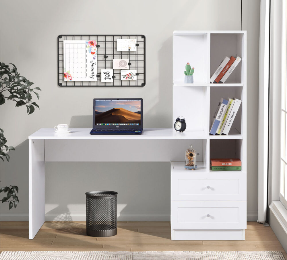 פינת לימודים מושלמת דגם שקד Shaked לבן | WOODY